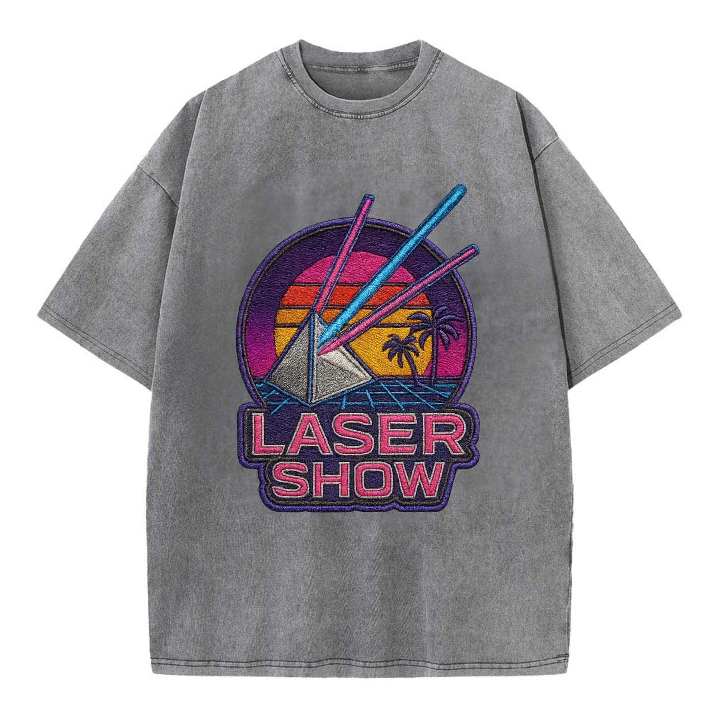 Laser Show - Vintage T-shirt - Grey