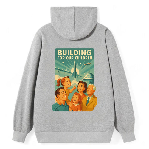 Multiple generations celebrating progress together - Building for Our - Classic Pullover Hoodie