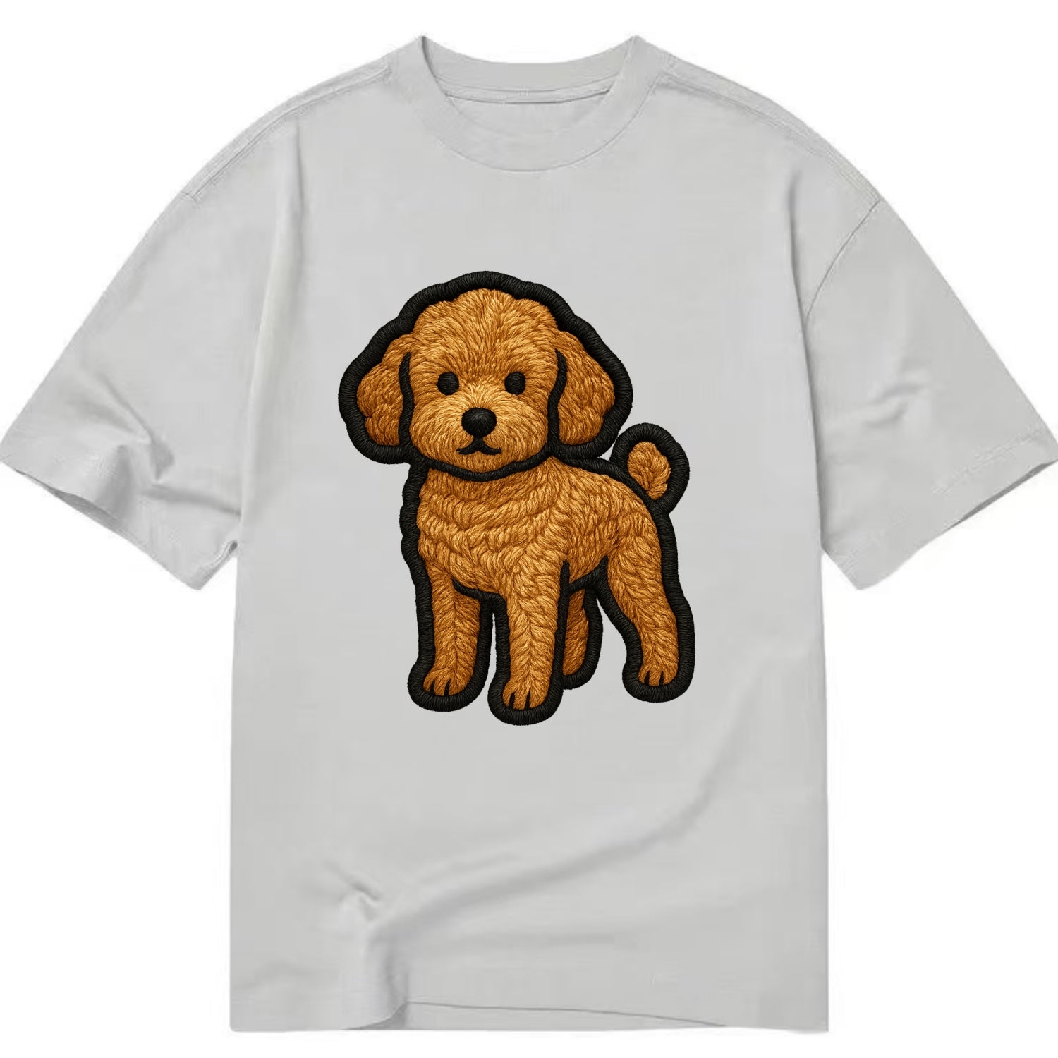Toy Poodle - Trendy miniature design wit - Classic T-shirt - Grey