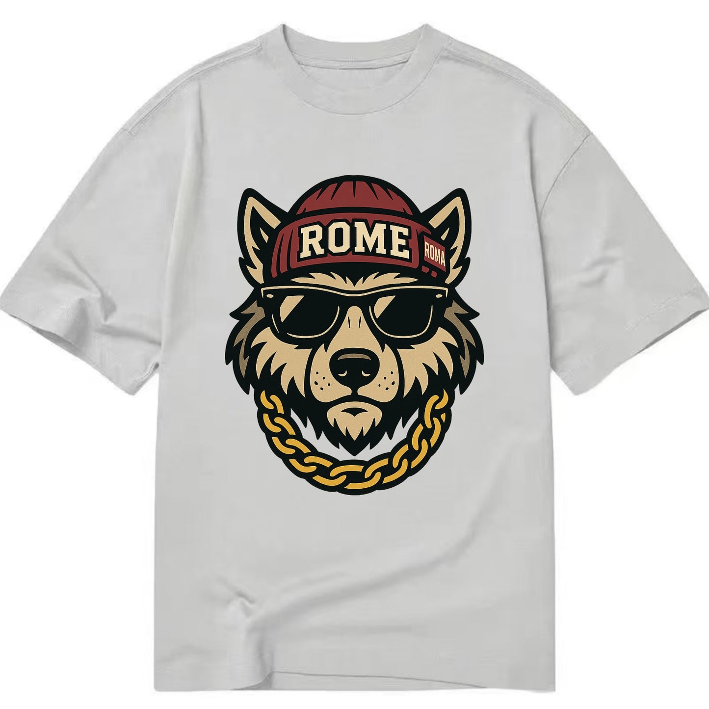 Rome Wolf - Classic T-shirt - Grey