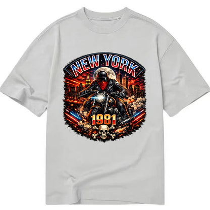 New York 1981 Biker - Classic T-shirt - Grey
