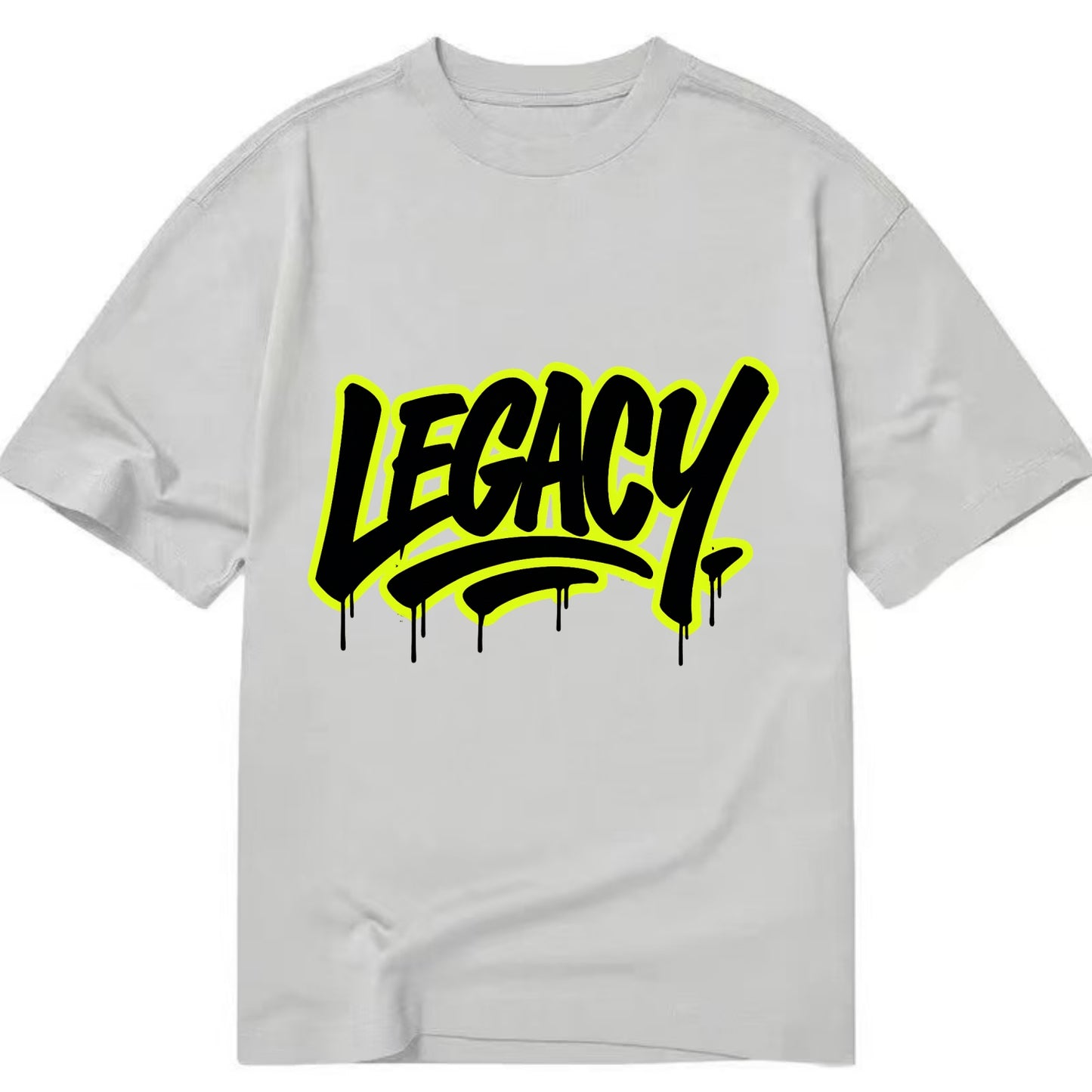 Bold typography design - "LEGACY" - what you leave behind, lasting impact - Classic T-shirt - Grey