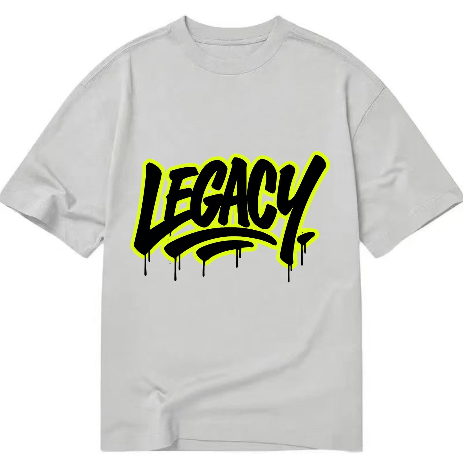 Bold typography design - "LEGACY" - what you leave behind, lasting impact - Classic T-shirt - Grey