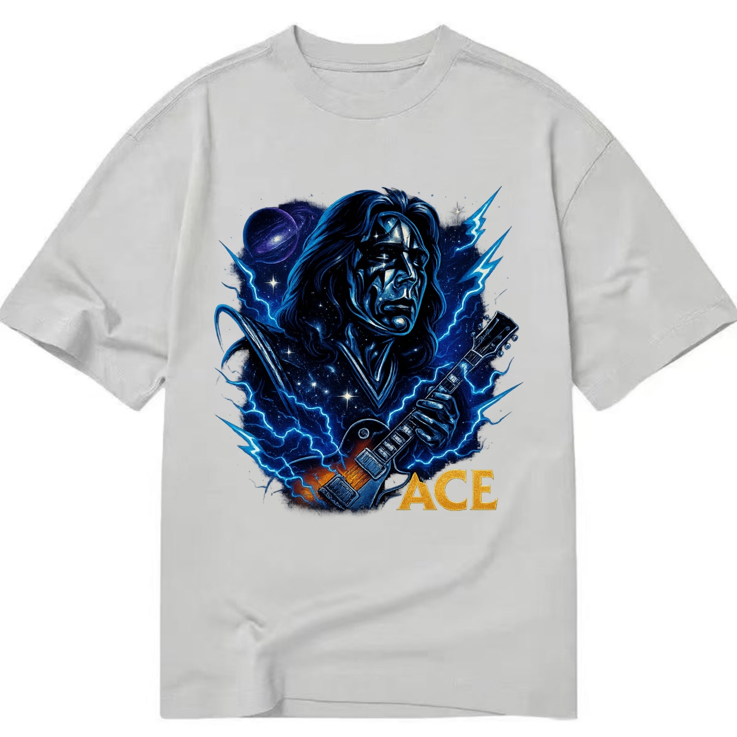 Cosmic Chrome Portrait - Classic T-shirt - Grey