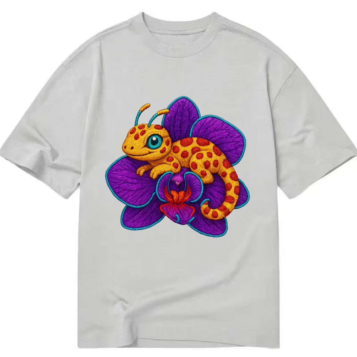 Leopard Orchid - Classic T-shirt - Grey