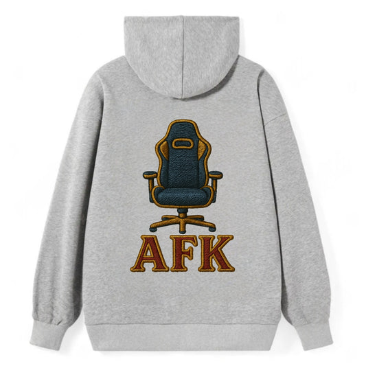 AFK   - Classic Pullover Hoodie - Grey