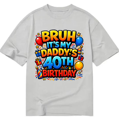 Daddy's 40th Birthday - Classic T-shirt - Grey