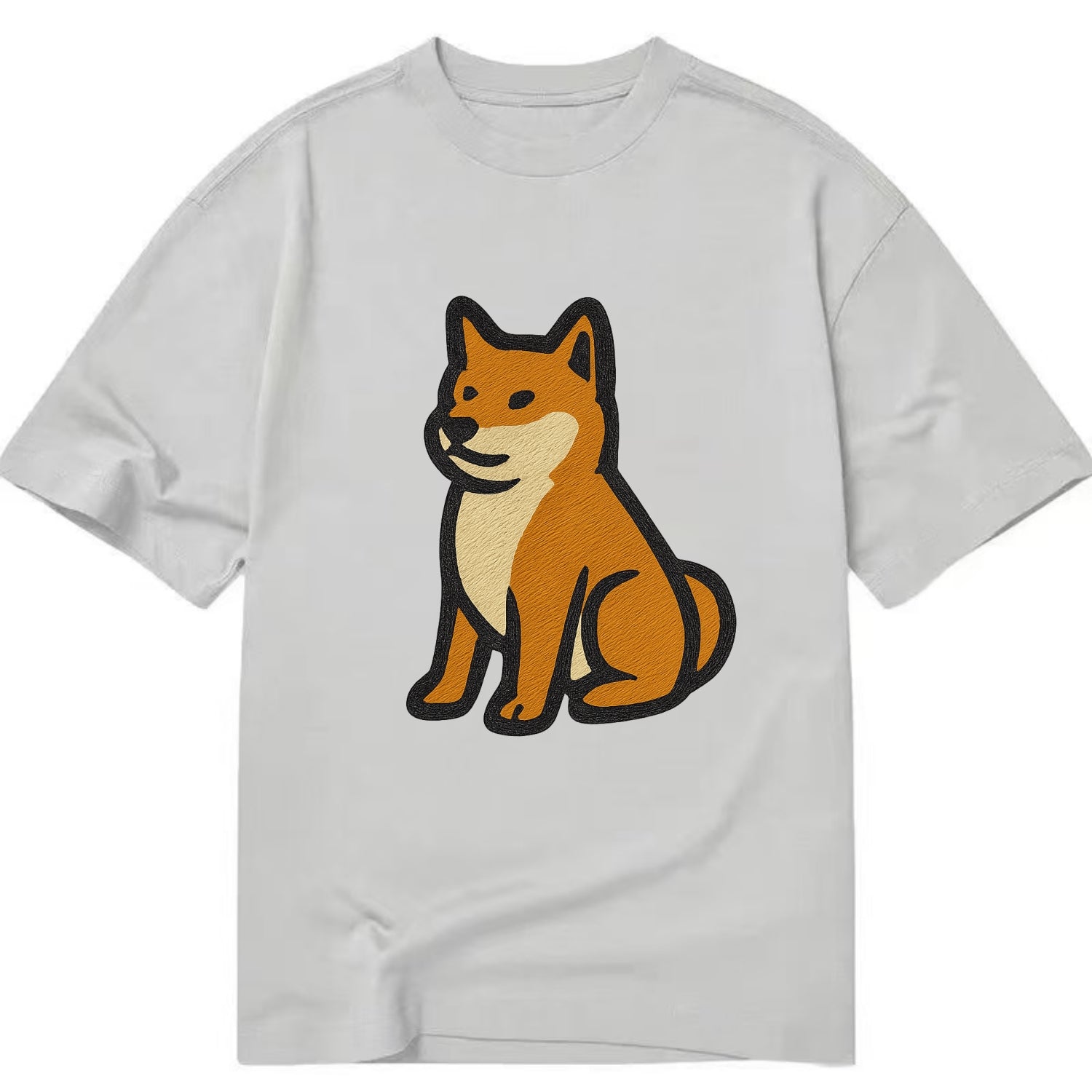 Shiba Inu - Red colored sitting pose - C Classic T-shirt - Grey