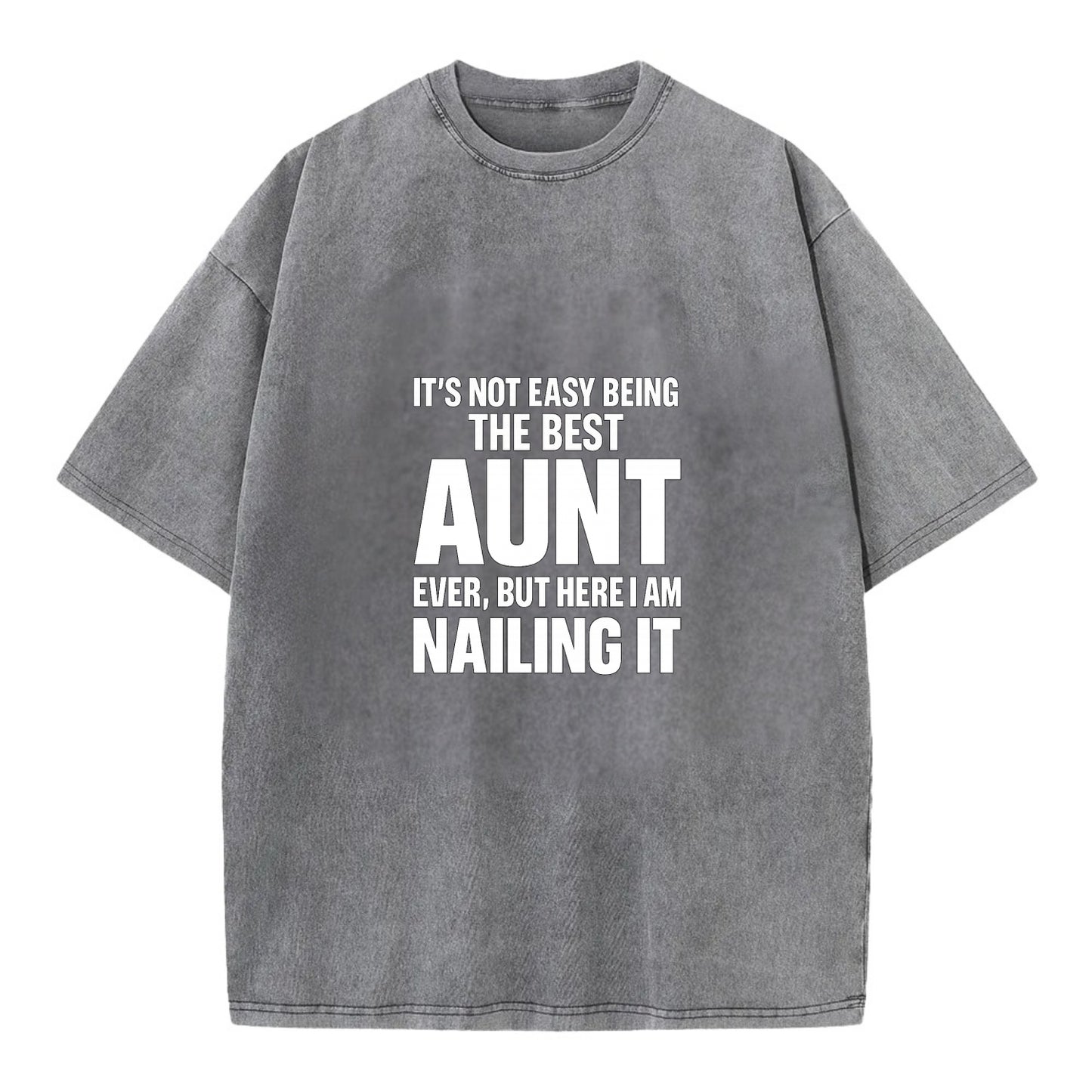 It's not easy being the best BROTHER ever, but here I am nailing it - Vintage T-shirt - Grey