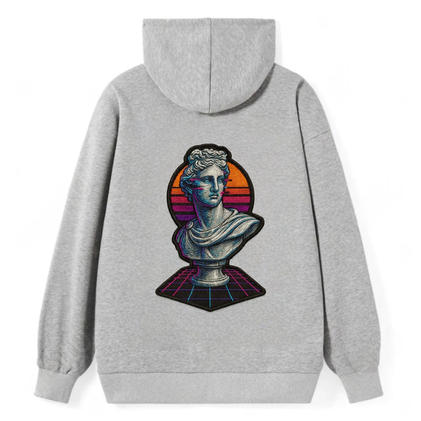 Greek Statue - Classic Pullover Hoodie - Grey