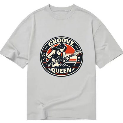 Groove Queen Emblem - Classic T-shirt - Grey