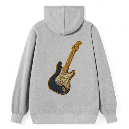Electric Guitar  - Classic Pullover Hoodie - Grey