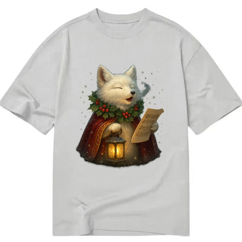 Snowbound Arctic Fox Caroler  - Classic T-shirt