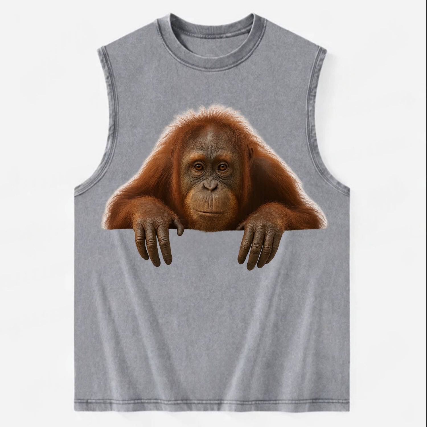 Orangutan  - Vintage Washed Tank - Grey