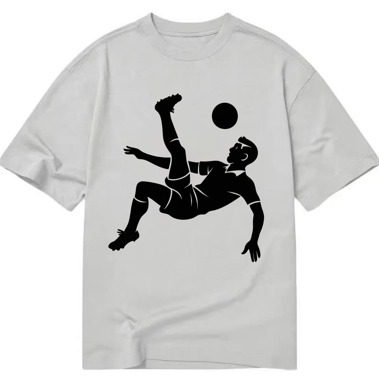 Soccer player doing a bicycle kick - Classic T-shirt - Grey