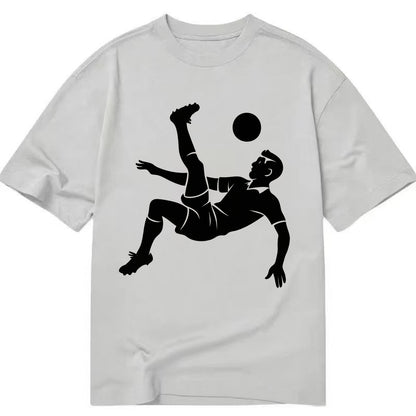 Soccer player doing a bicycle kick - Classic T-shirt - Grey