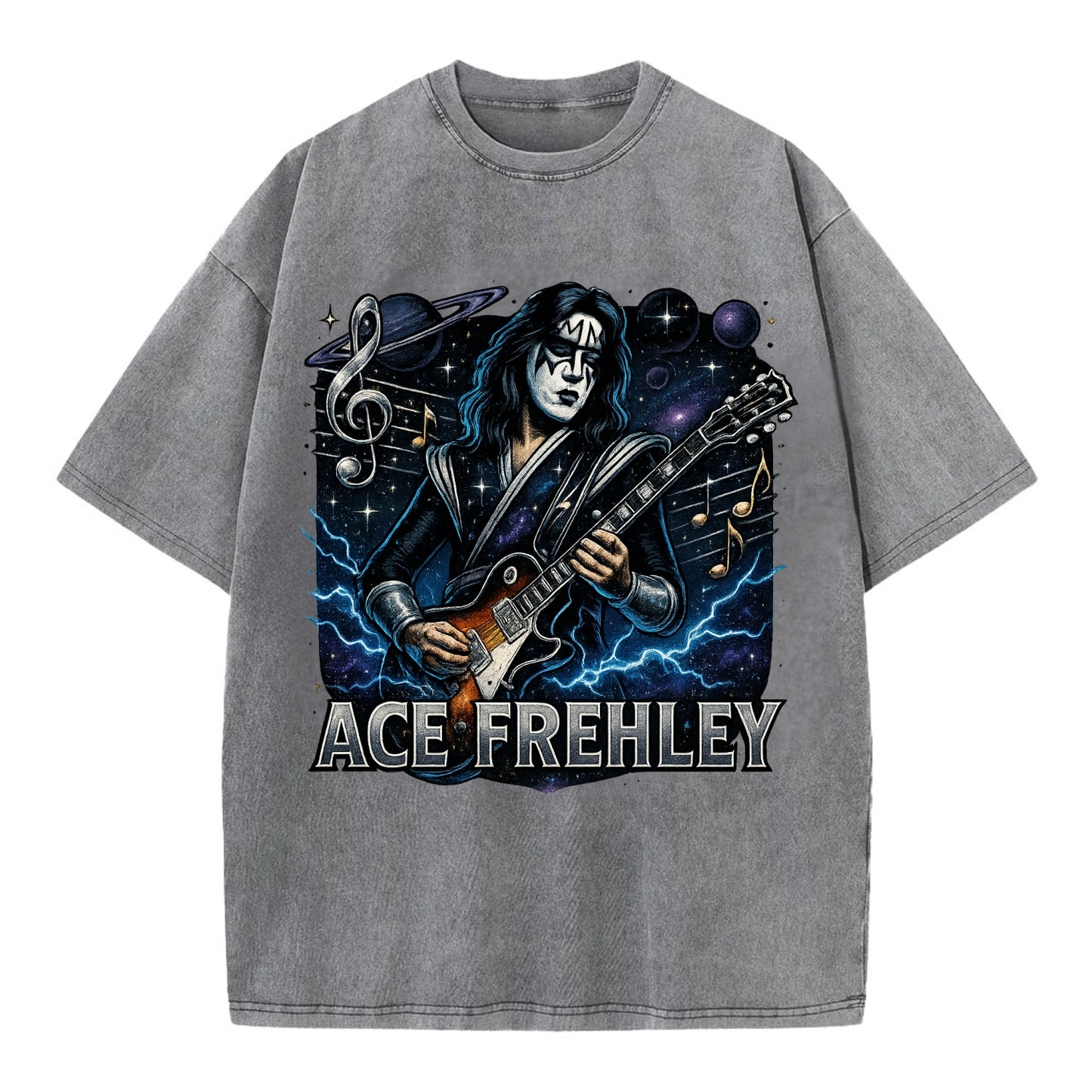 Ace Musical Cosmos - Vintage T-shirt - Grey