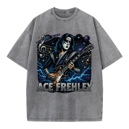 Ace Musical Cosmos - Vintage T-shirt - Grey
