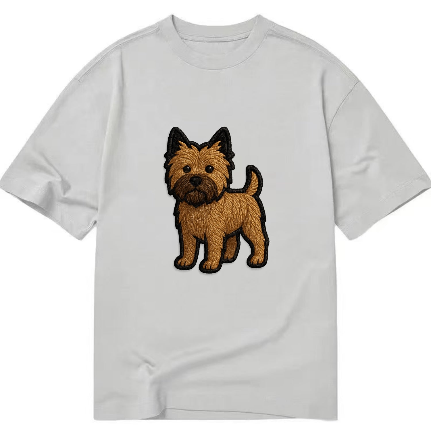 Cairn Terrier - Modern shaggy design wit - Classic T-shirt - Grey