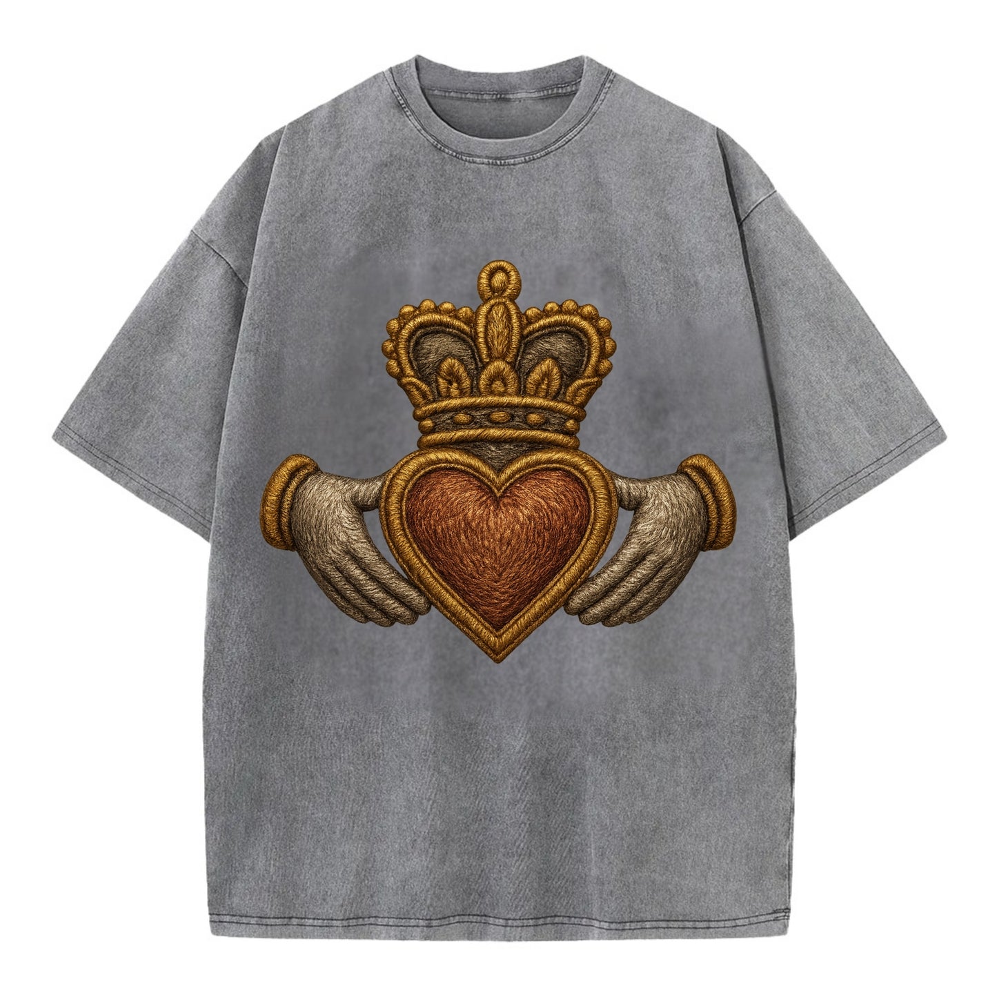 Claddagh  - Vintage T-shirt - Grey