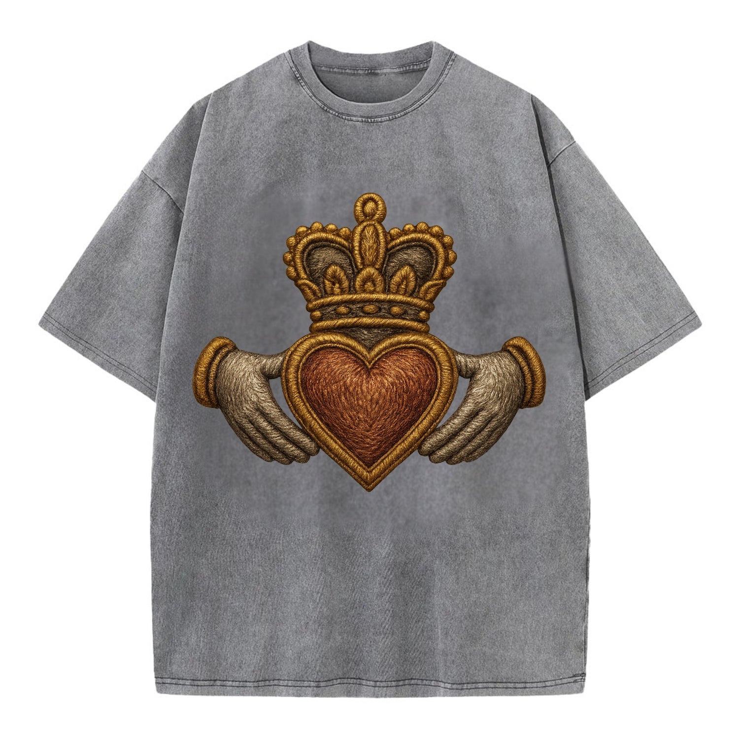 Claddagh  - Vintage T-shirt - Grey