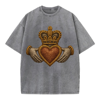 Claddagh  - Vintage T-shirt - Grey