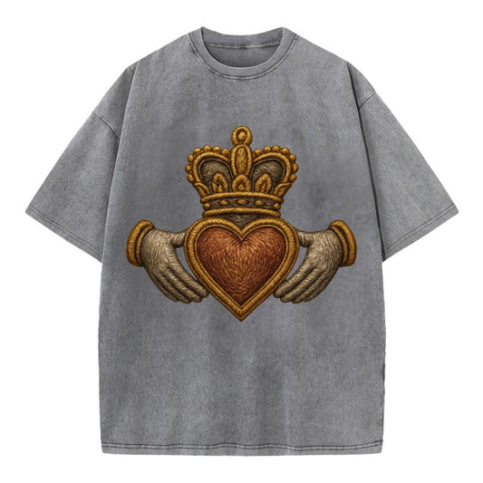 Claddagh  - Vintage T-shirt - Grey