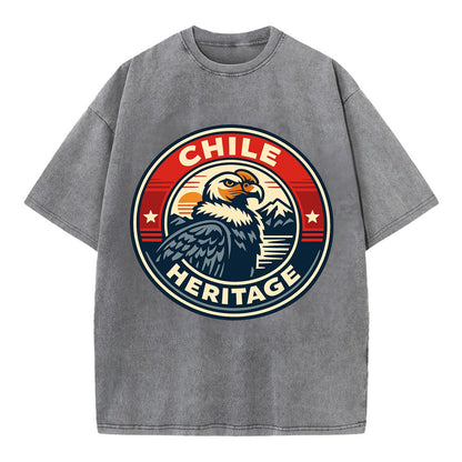 Andean Spirit Emblem - Vintage T-shirt - Grey