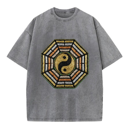 Bagua - Vintage T-shirt - Grey