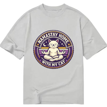 Zen Feline Retreat - Classic T-shirt - Grey