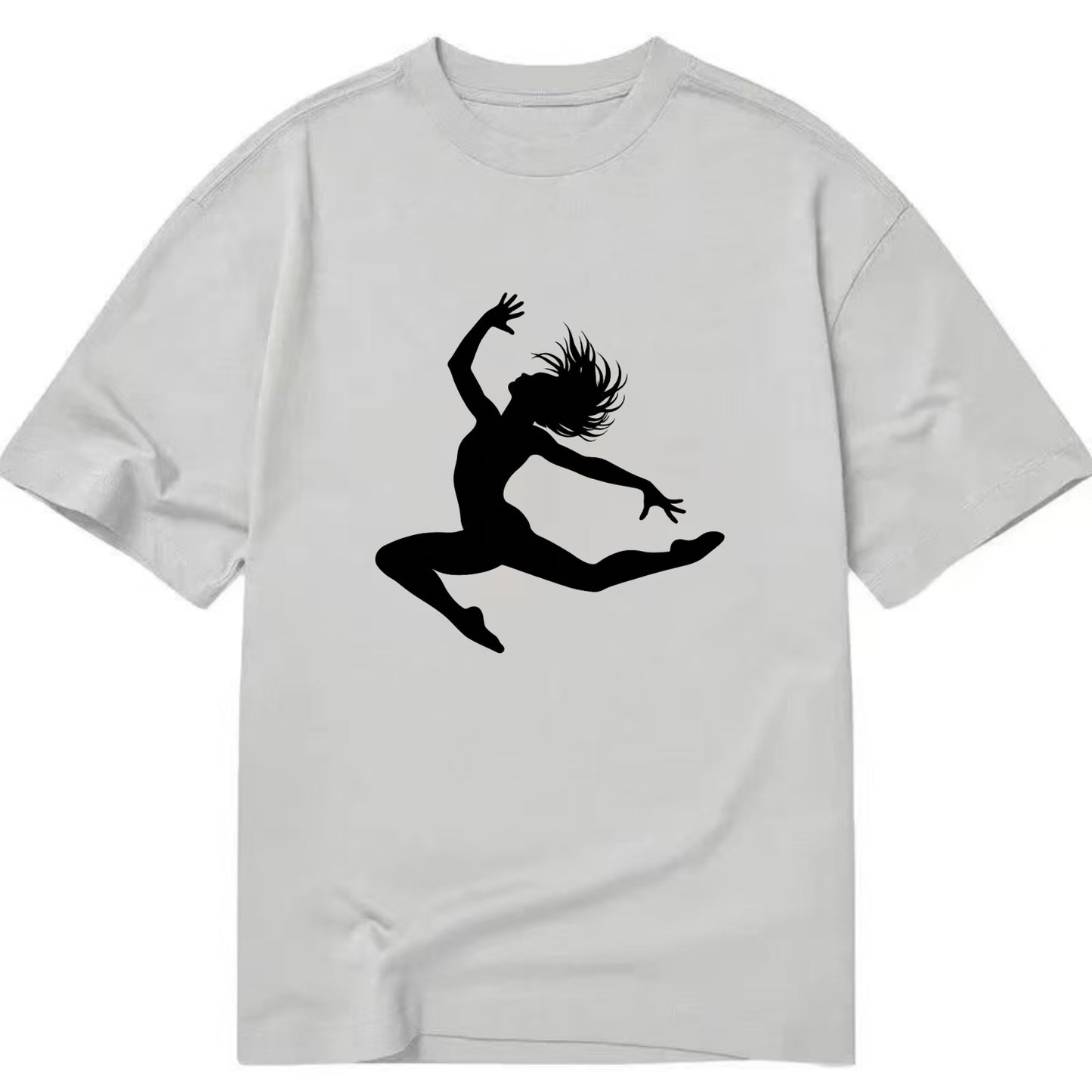 Contemporary dancer leap mid-air - Classic T-shirt - Grey