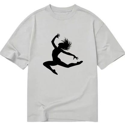 Contemporary dancer leap mid-air - Classic T-shirt - Grey