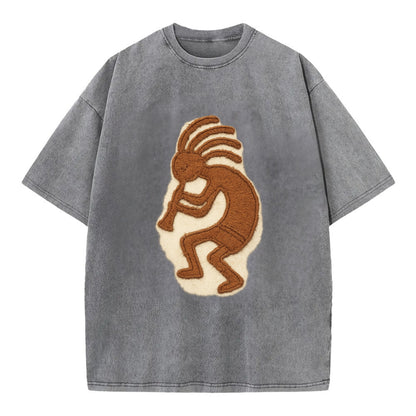 Kokopelli  - Vintage T-shirt - Grey