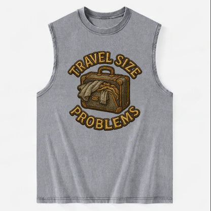 Travel Size Problems  - Vintage Washed Tank - Grey