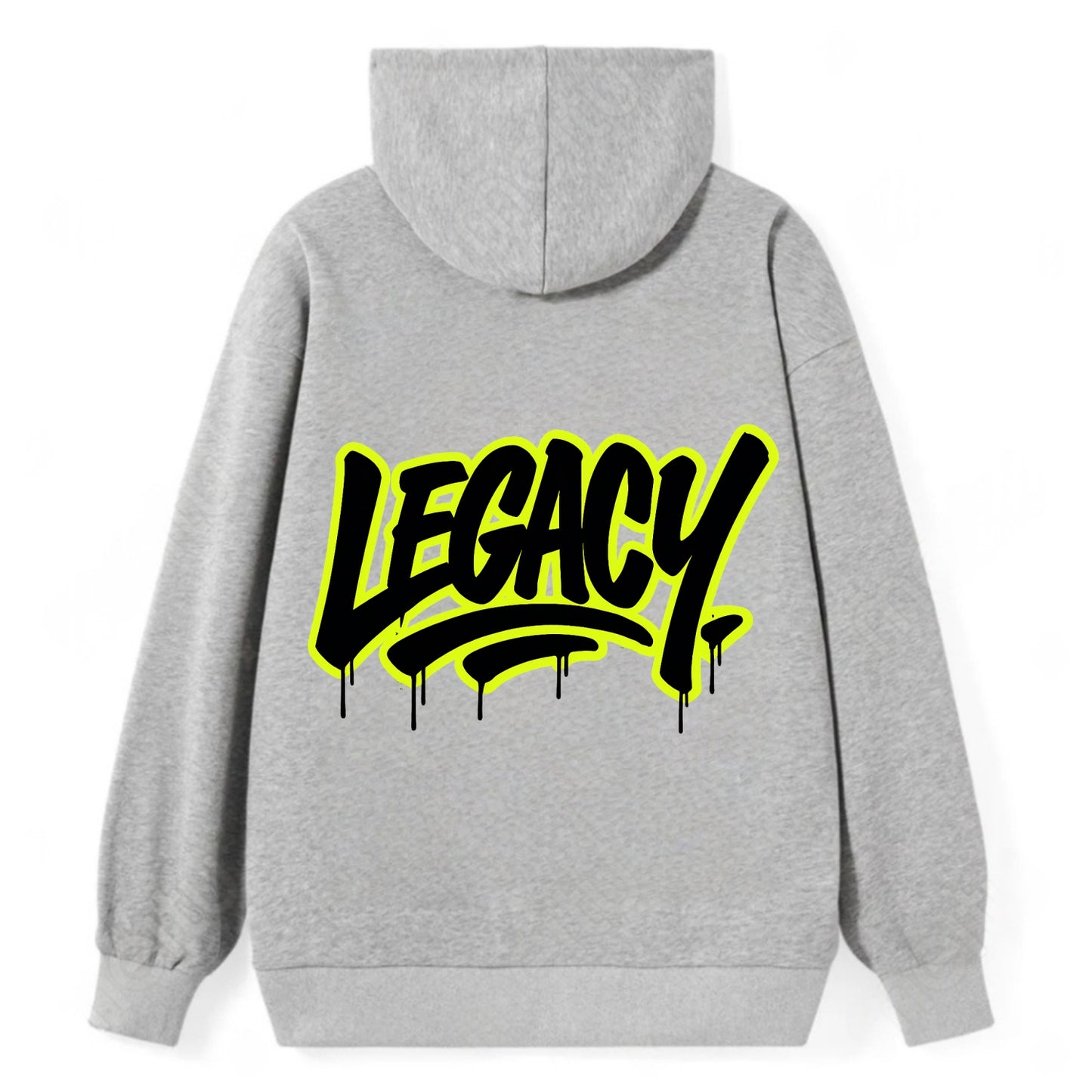 Bold typography design - "LEGACY" - what you leave behind, lasting impact - Classic Pullover Hoodie - Grey