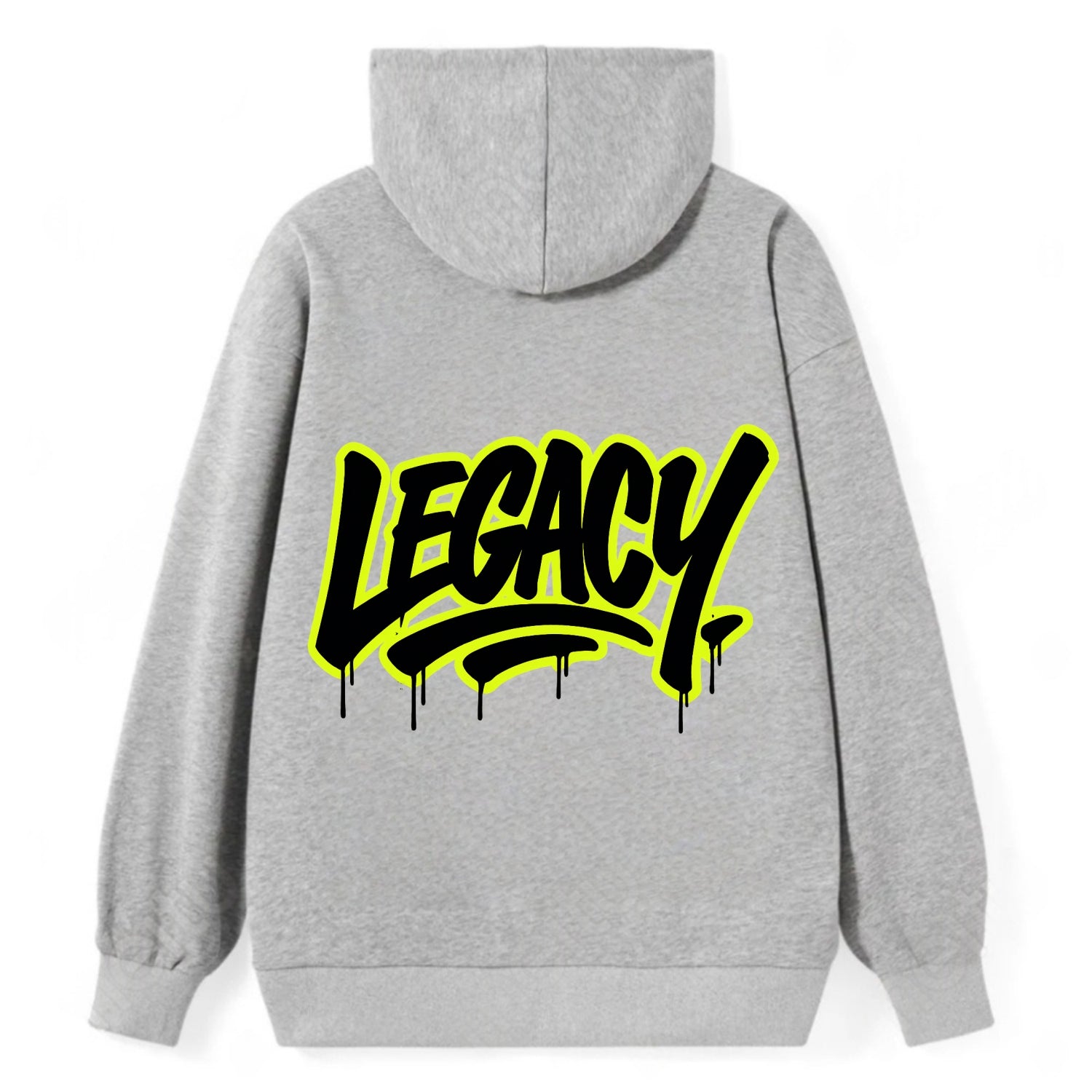 Bold typography design - "LEGACY" - what you leave behind, lasting impact - Classic Pullover Hoodie - Grey