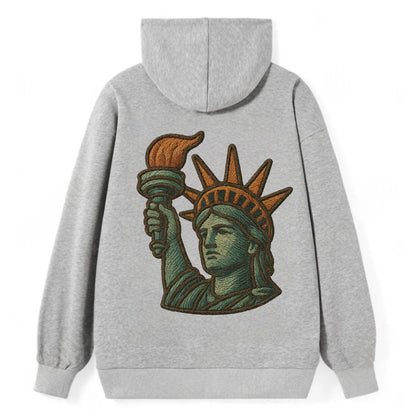 Statue of Liberty  - Classic Pullover Hoodie - Grey