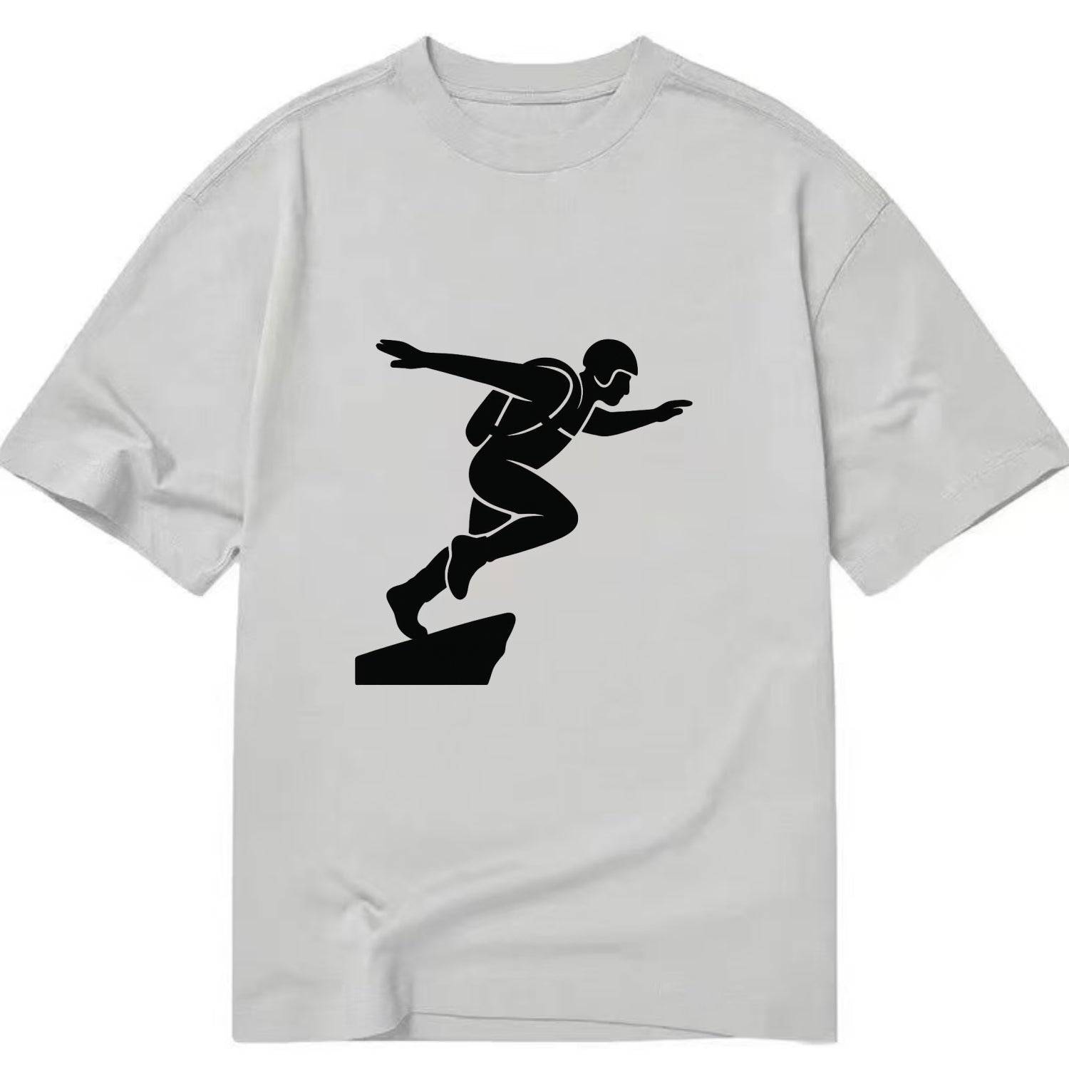 Base jumper launching off - Classic T-shirt - Grey