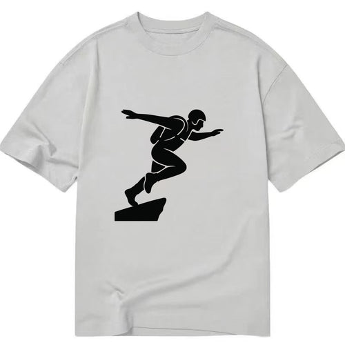 Base jumper launching off - Classic T-shirt