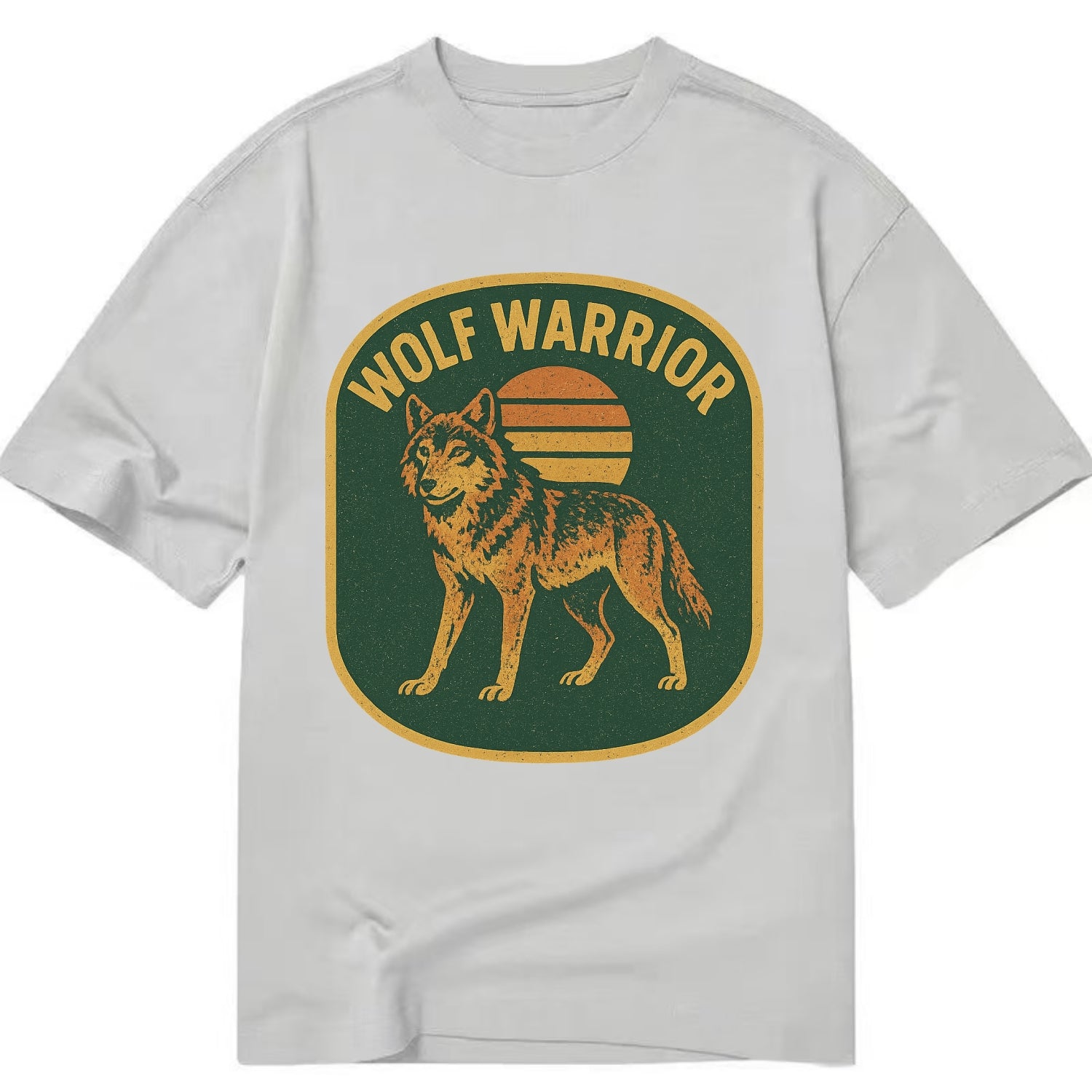 Wolf Warrior  - Classic T-shirt - Grey