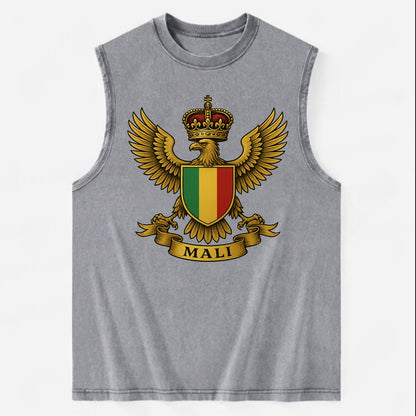 Mali Royal Logo  - Vintage Washed Tank - Grey