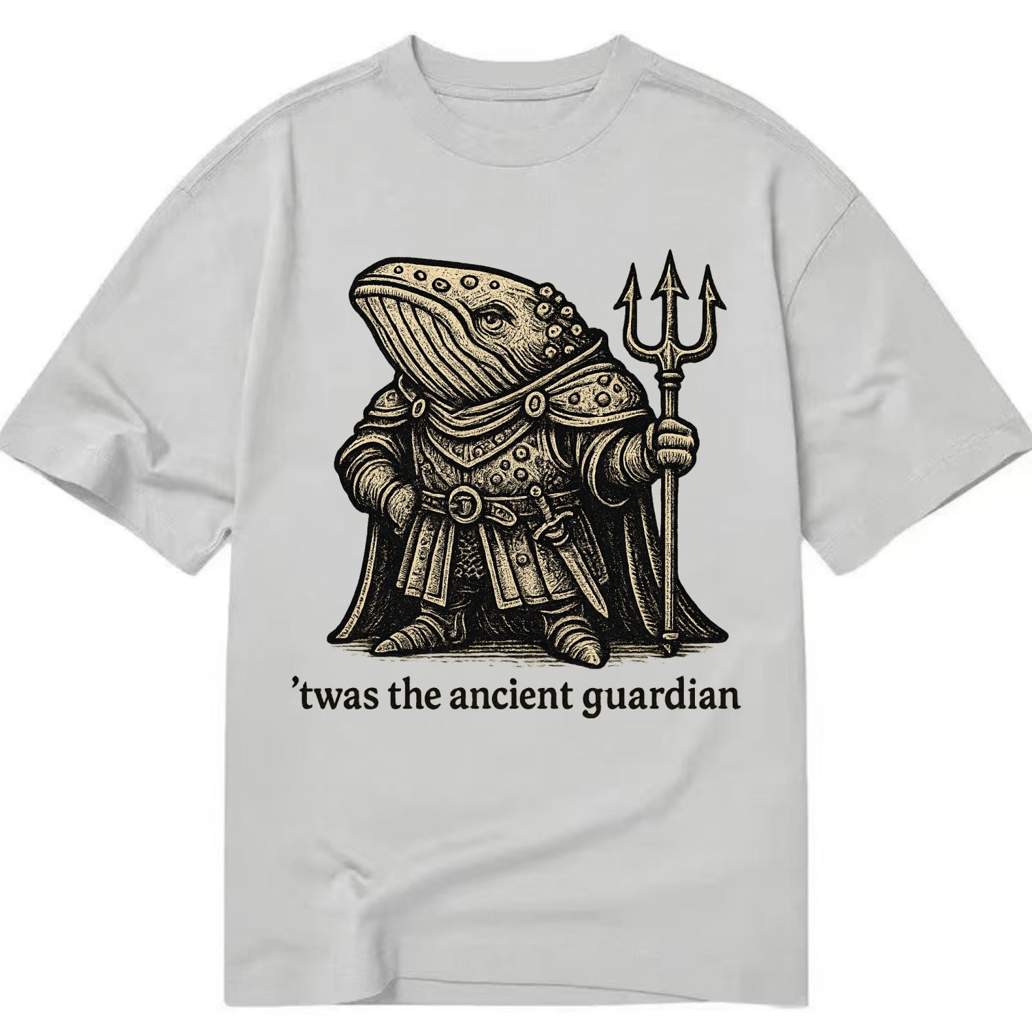 Whale Ancient Guardian  - Classic T-shirt - Grey