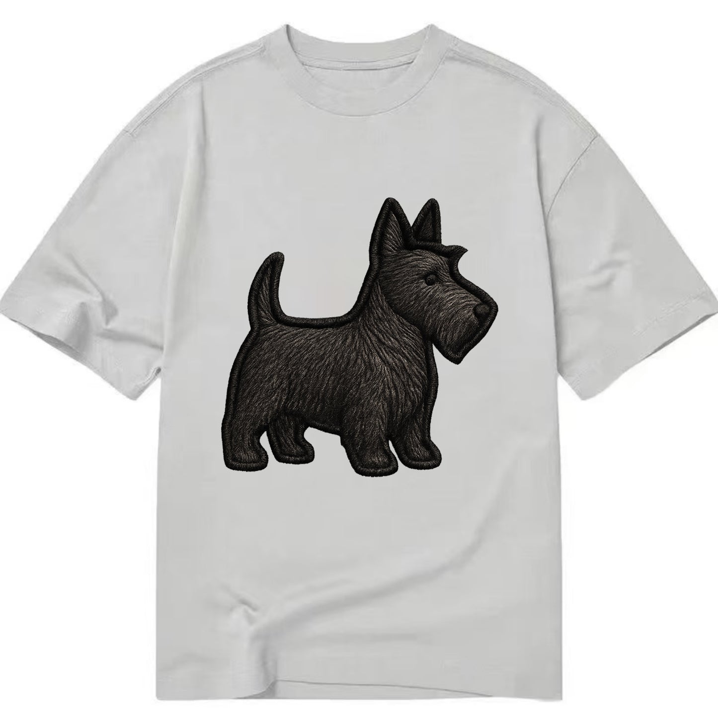Scottish Terrier - Contemporary scottie - Classic T-shirt - Grey