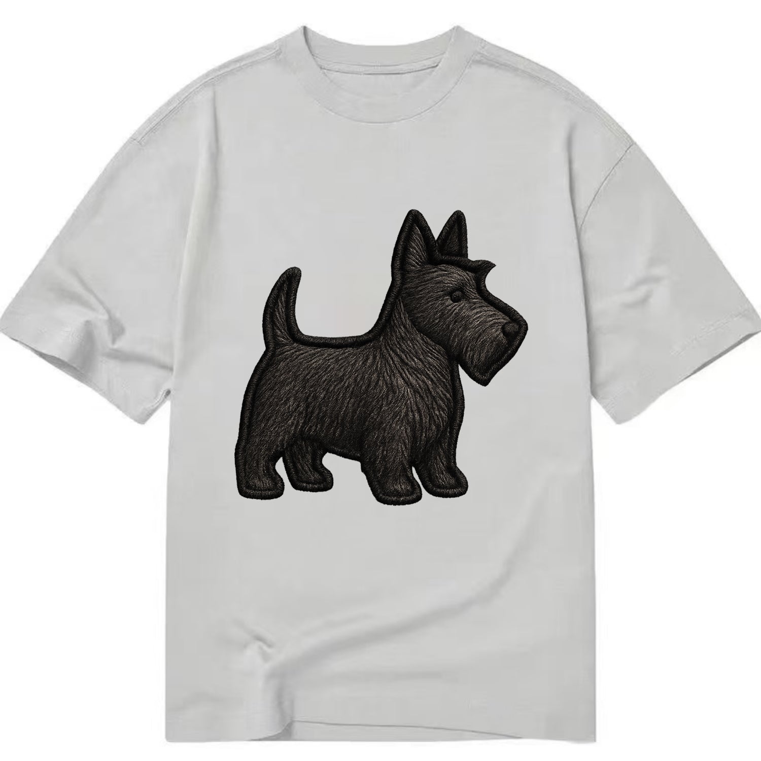 Scottish Terrier - Contemporary scottie - Classic T-shirt - Grey
