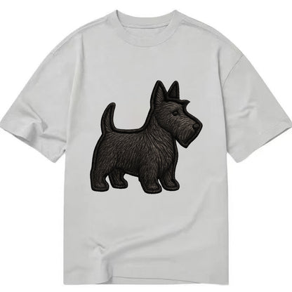 Scottish Terrier - Contemporary scottie - Classic T-shirt - Grey