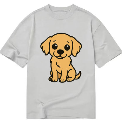 Golden Retriever - Head tilt curious pose - Classic T-shirt - Grey