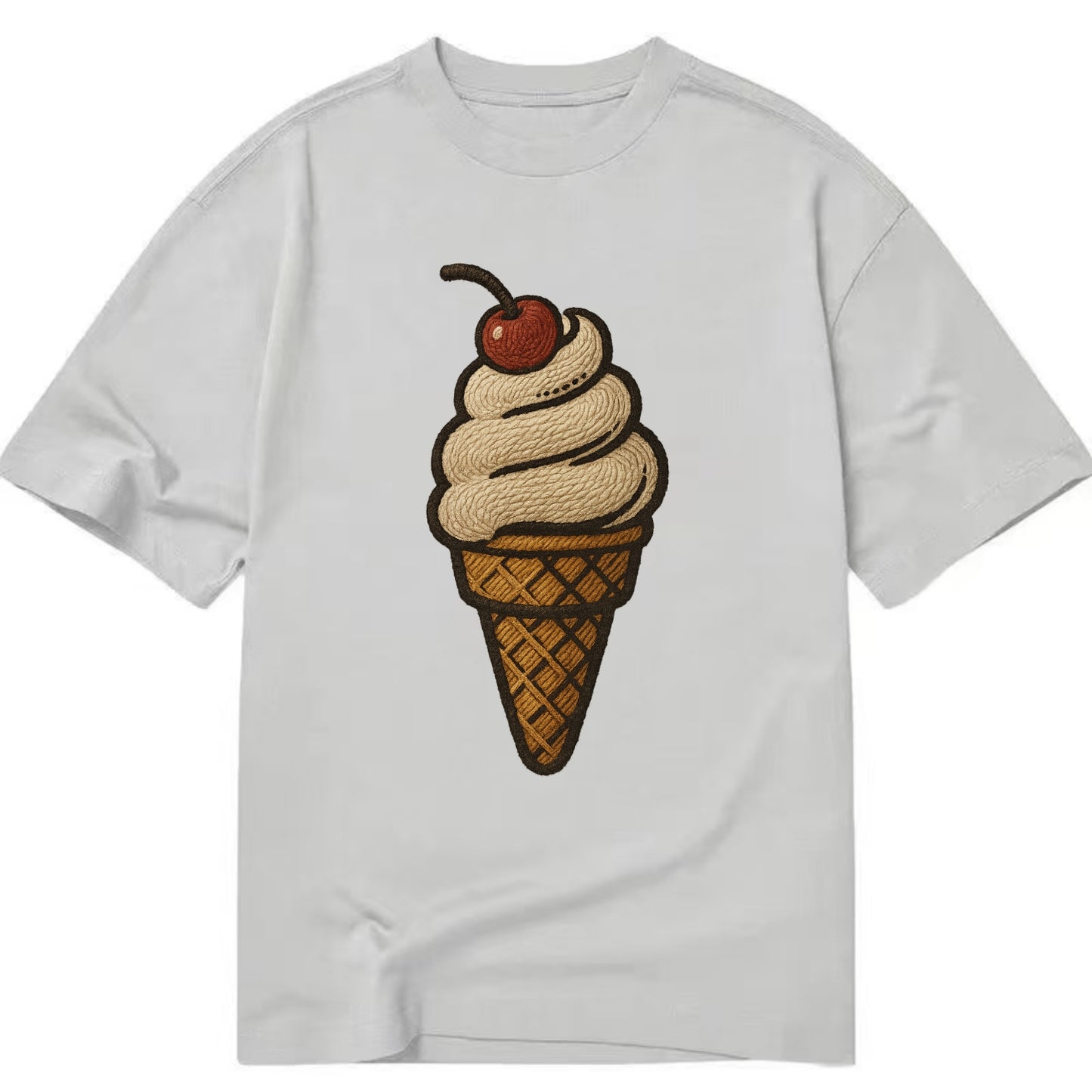 Ice Cream Cone  - Classic T-shirt - Grey