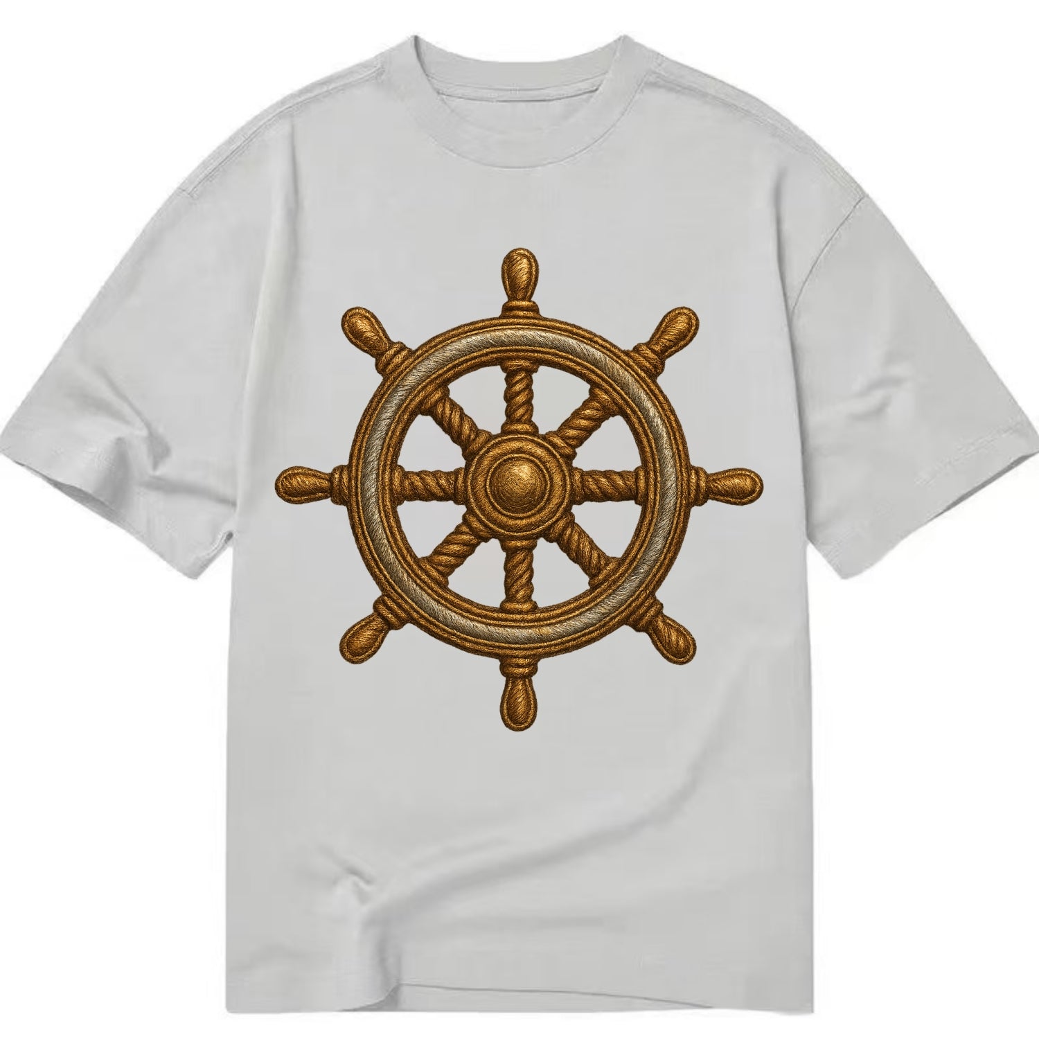 Ship's Wheel  - Classic T-shirt - Grey