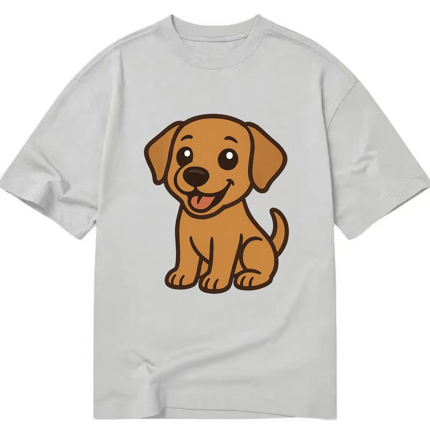 Labrador - Happy panting expression - Classic T-shirt - Grey
