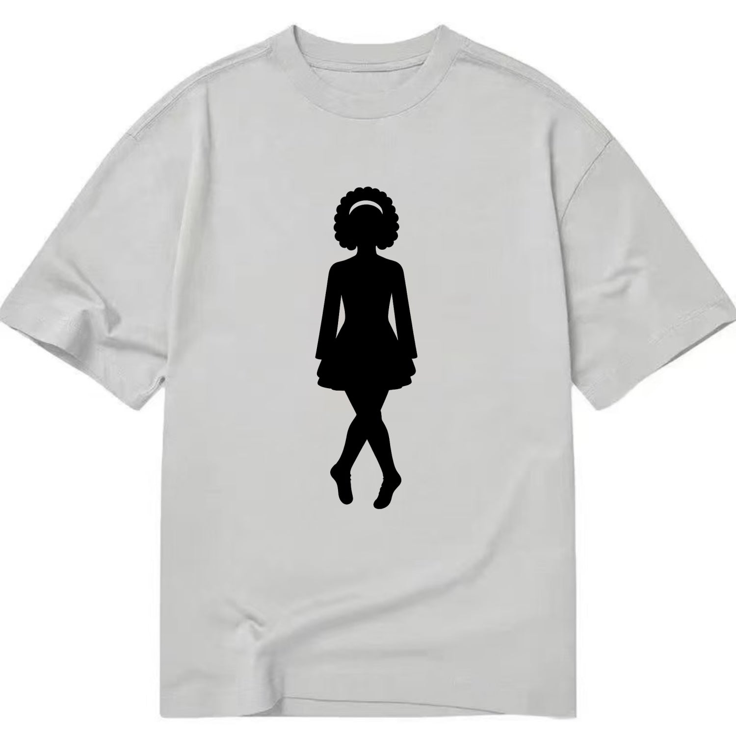 Irish step dancer traditional pose - Classic T-shirt - Grey